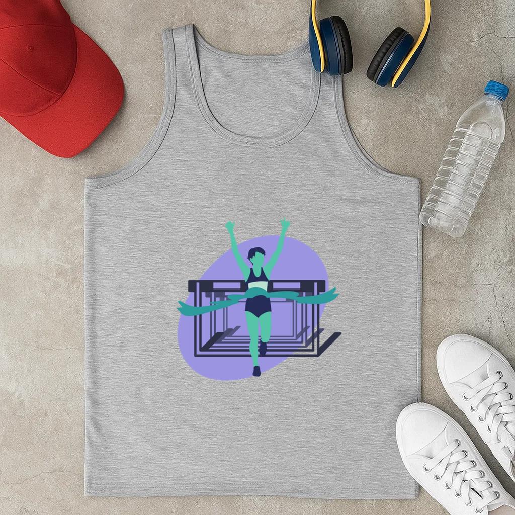 Athlete Marathon Woman People Classic Unisex Tank Top