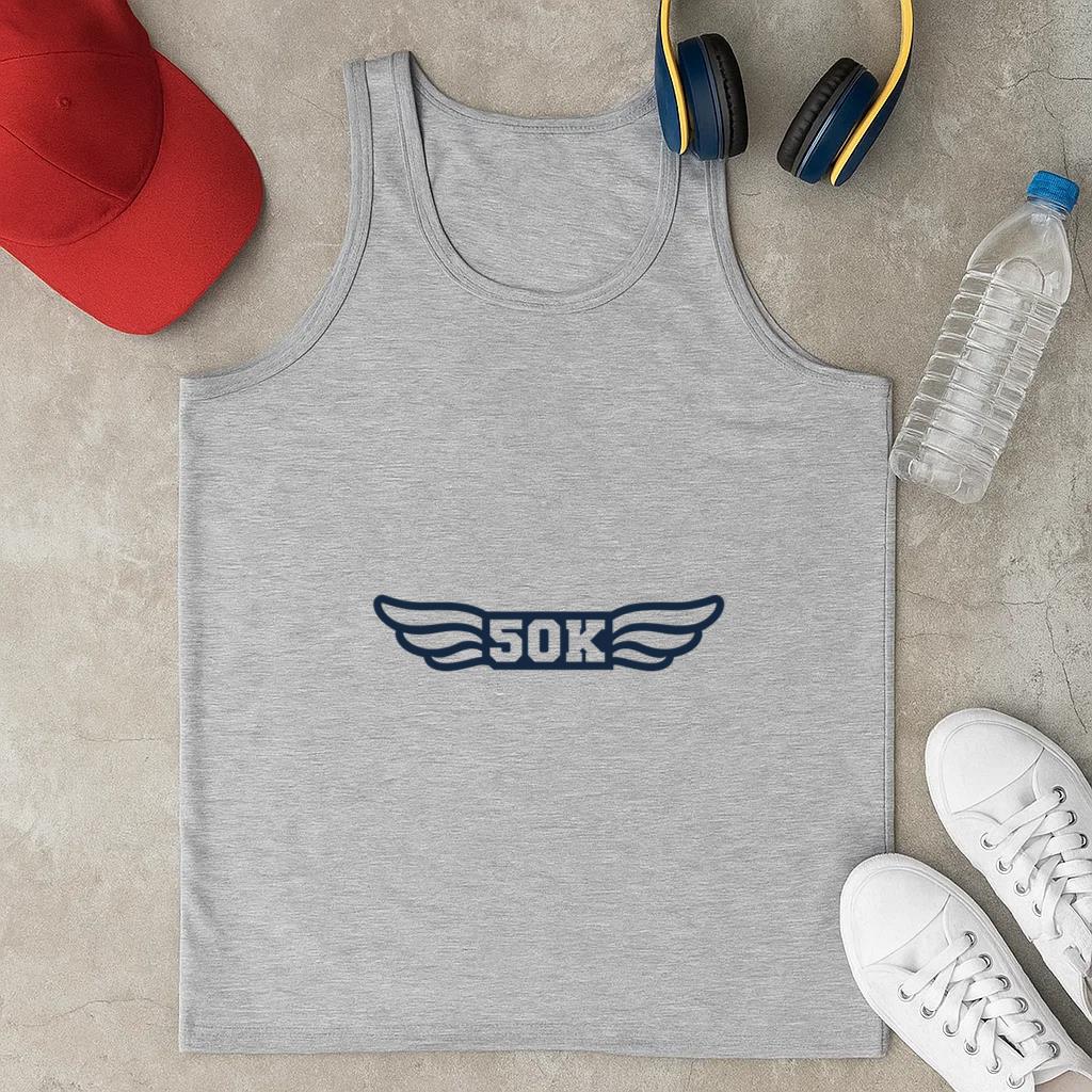 Badges Cut Out 50k Classic Unisex Tank Top