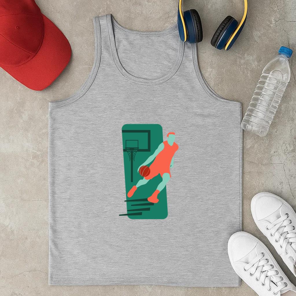 Basketball Marathon Sport People Classic Unisex Tank Top