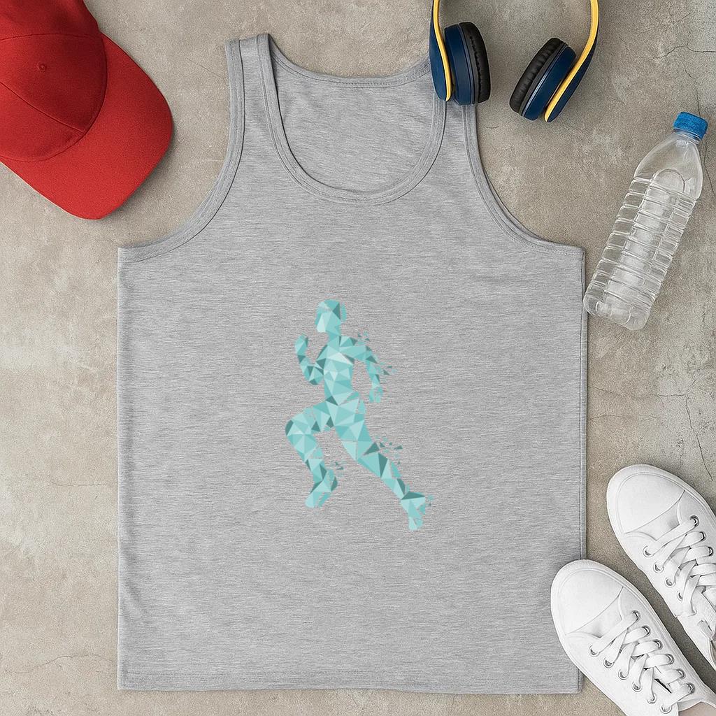 Boy Geometric Runners Classic Unisex Tank Top