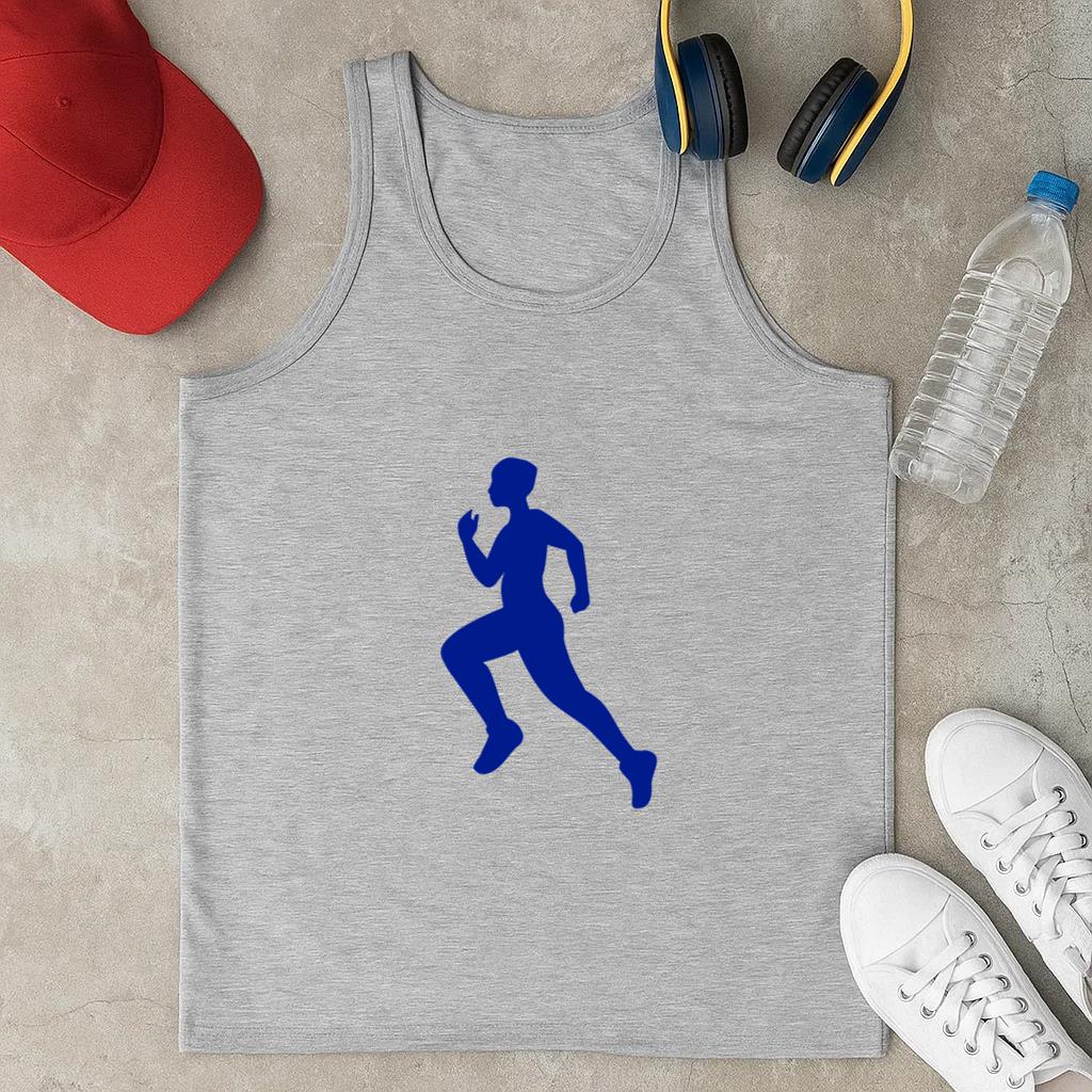 Boy Silhouette Runner Classic Unisex Tank Top