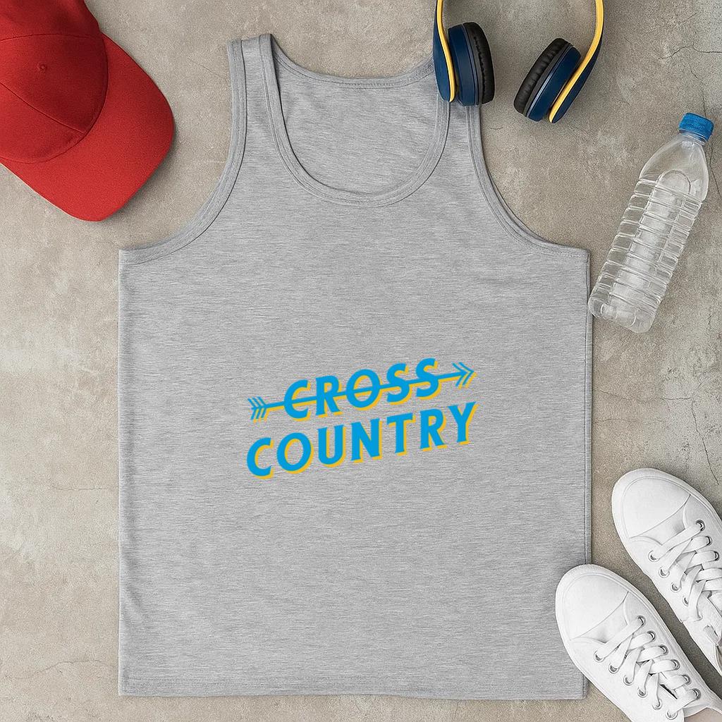 Cross Country Flat Running Badge Classic Unisex Tank Top