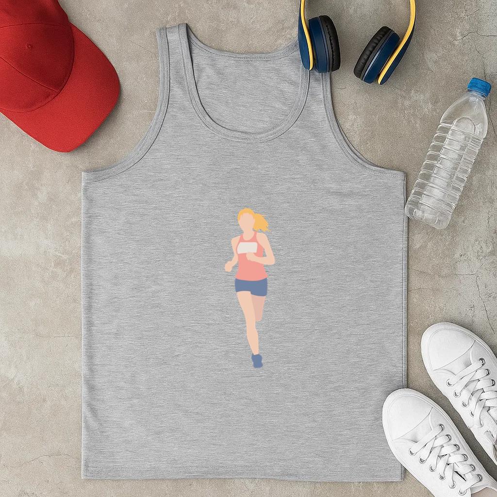 Girl Flat Runner Classic Unisex Tank Top