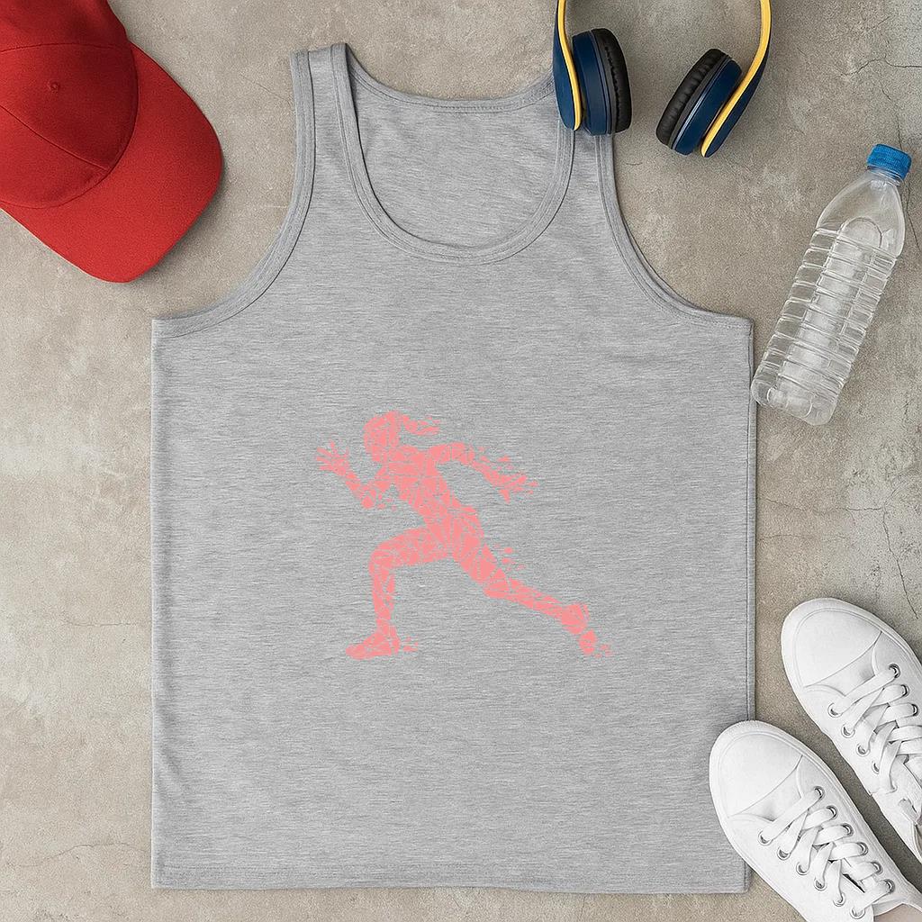 Girl Geometric Runner Classic Unisex Tank Top