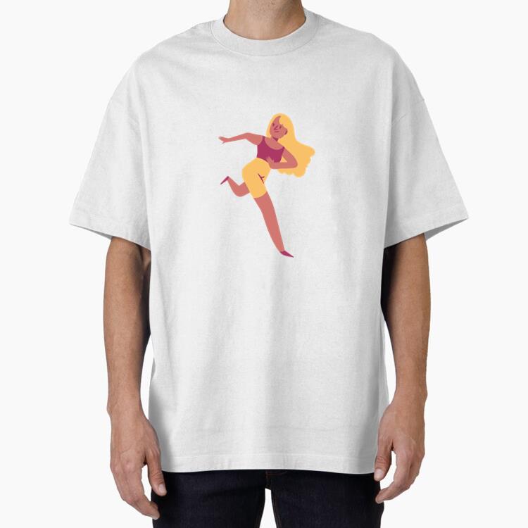 Girl Running Flat T-Shirt