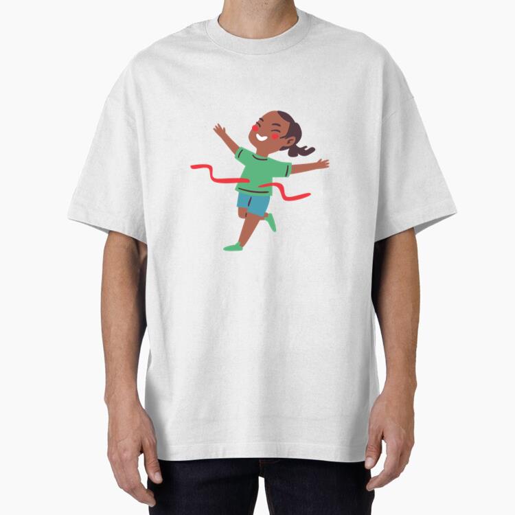 Happy Girl Winning Marathon T-Shirt