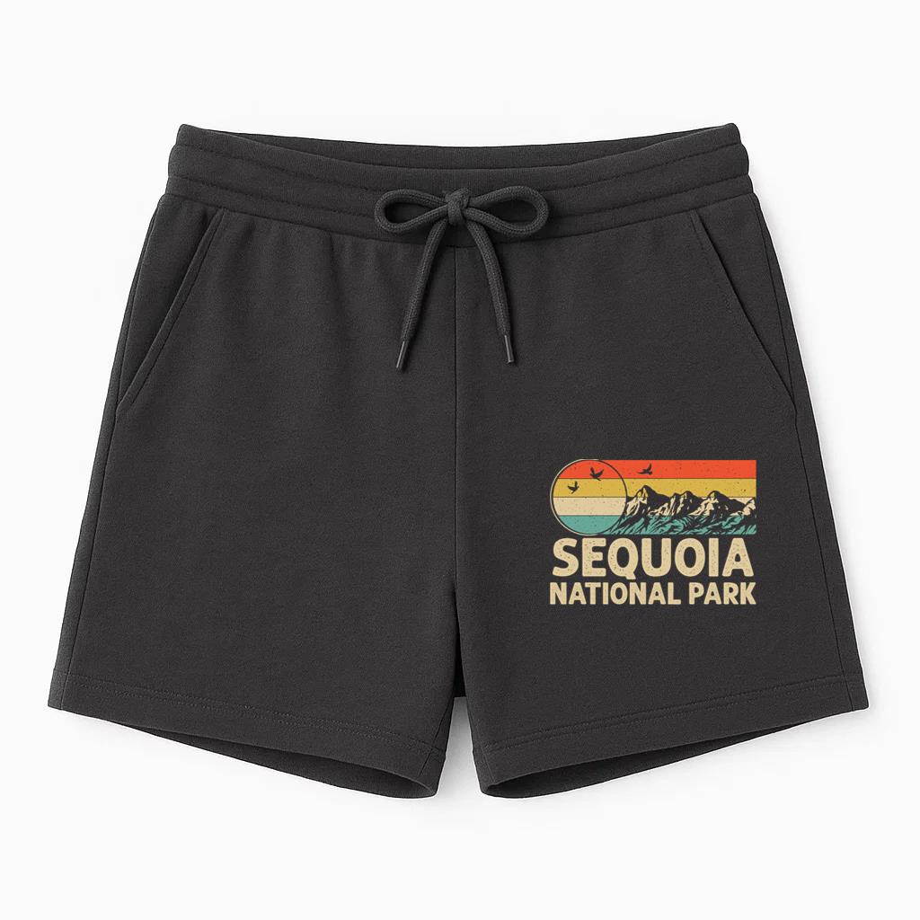 Hiking Camping Retro Style Sequoia National Park Short