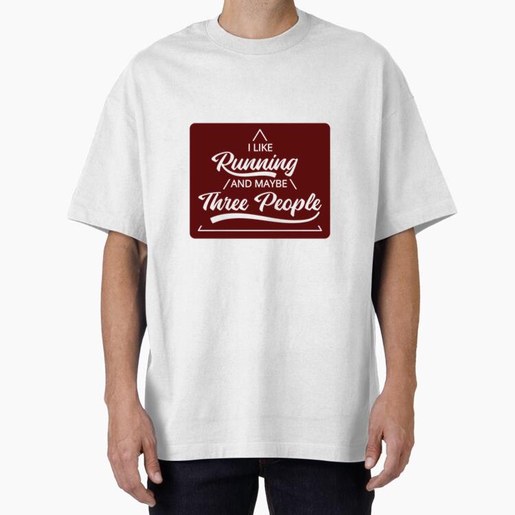 I Like Running Sports Quote T-Shirt