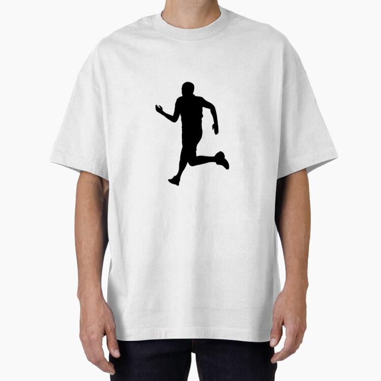 Male Marathon Runner Silhouette T-Shirt