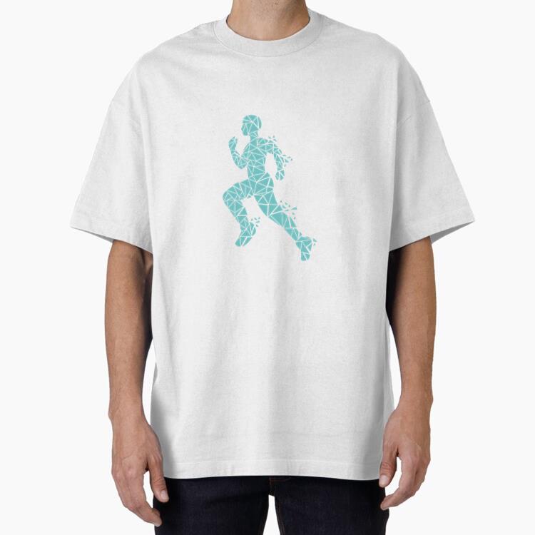 Man Geometric Running T-Shirt