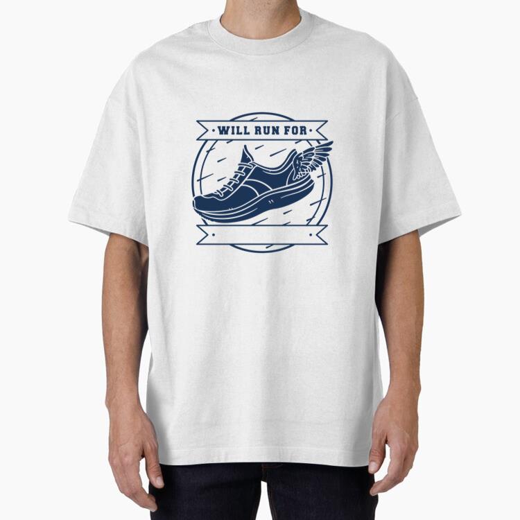 Marathon Athlete Run Sport Badge T-Shirt