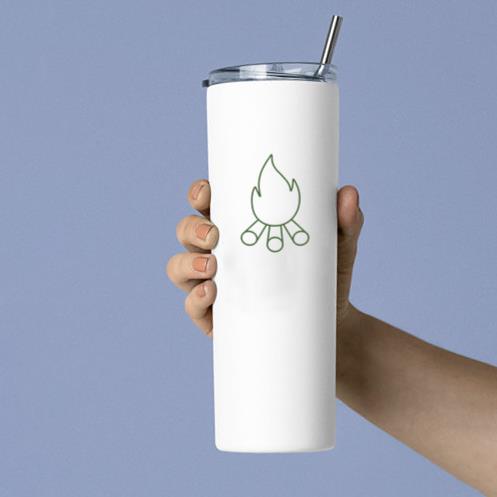 Outdoor Bonfire Icon Tumbler