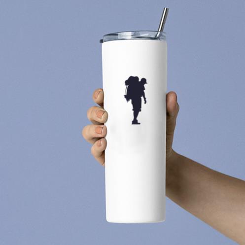 Outdoor Hiking Silhouette Tumbler
